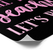 Muschel Yeah Beaches Lasse Party Beach Goers Funny Poster (Ecke)