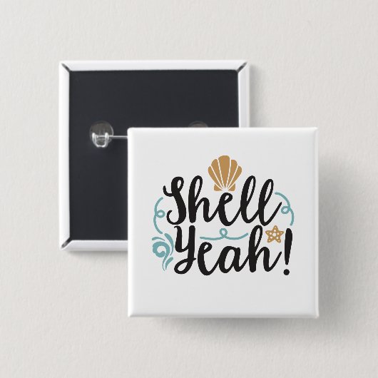Muschel Yeah Button (Vorne & Hinten)