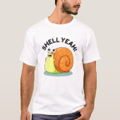 Muschel Yeah Funny Snail Pub T-Shirt (Vorderseite)