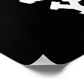 Muschel Yeah Funny Tortoise Pun Dark BG Poster (Ecke)