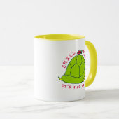 Muschel-Yeah Introverted Schildkröte-niedliche Tasse (VorderseiteRechts)
