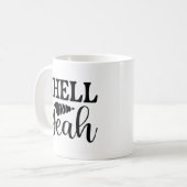Muschel Yeah Kaffeetasse (Vorderseite Links)