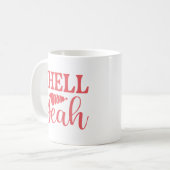 Muschel Yeah Kaffeetasse (Vorderseite Links)