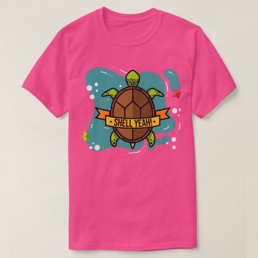 Muschel Yeah Niedlich Schildkröte Lover Funny Turt T-Shirt (Design vorne)