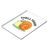 Muschel Yeah Niedlich Snail Pub Notizblock (Linke Seite)