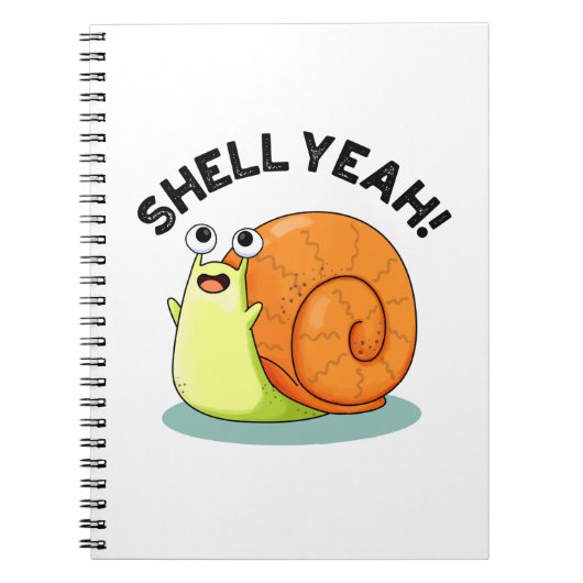 Muschel Yeah Niedlich Snail Pub Notizblock (Vorderseite)