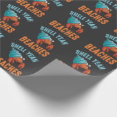 Muschel Yeah Strände Rude Offensive Quote Crab Geschenkpapier (Ecke)