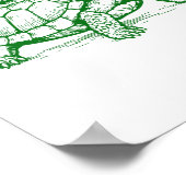 Muschel Yeah Turtle Snail Funny Poster (Ecke)