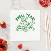 Muschel Yeah Turtle Snail Funny Serviette (Beispiel)
