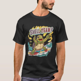 Muschel yeah Turtle Surfing T-Shirt