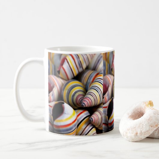 Muschelbecher Kaffeetasse (Mit Donut)