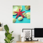 Muscheldruck Poster (Heimbüro)