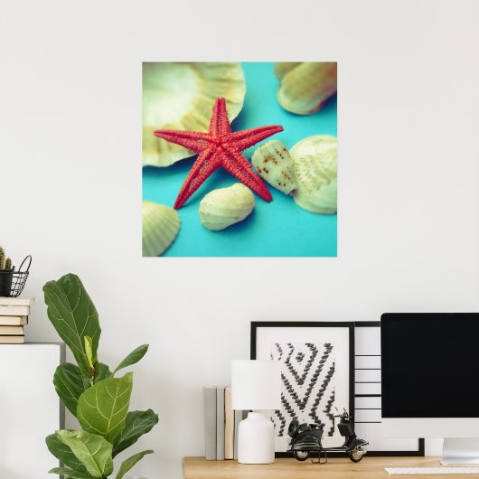 Muscheldruck Poster (Heimbüro)