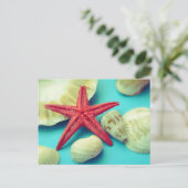 Muscheldruck Postkarte (Stehend Vorderseite)