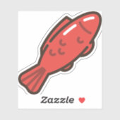 Muschelfisch Aufkleber (Blatt)