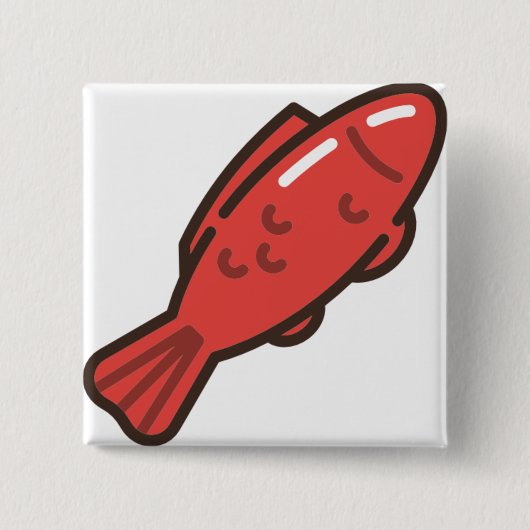 Muschelfisch Button (Vorderseite)