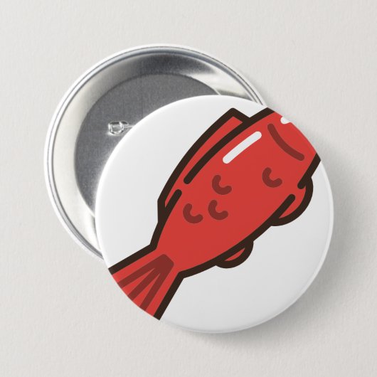 Muschelfisch Button (Vorne & Hinten)