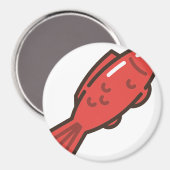 Muschelfisch Magnet (Vorderseite/Rückseite)