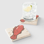 Muschelfisch Steinuntersetzer (Seitenansicht)