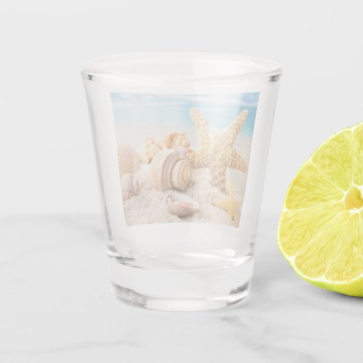 Muschelglas Schnapsglas (Rückseite)