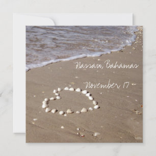 Muschelherz am Sandstrand