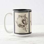 "Muschelliebhaber - schwarze u. weiße Tasse I" (Links)