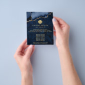 Muschellogo in blauem Design Flyer (Gruppe)