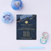 Muschellogo in blauem Design Flyer (Einzeln)