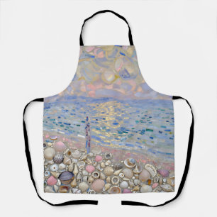 Muschelmosaik Strandhorizont Leuchten Schürze