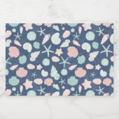 Muschelmuster Alkoholflaschenetikett (Einzelnes Label)