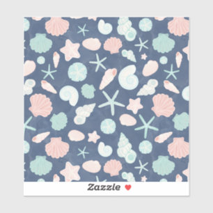 Muschelmuster Aufkleber