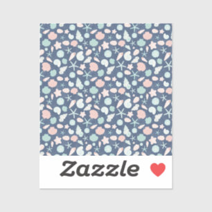 Muschelmuster Aufkleber