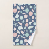 Muschelmuster Badhandtuch Set (Handtuch)