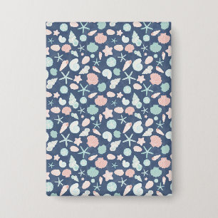 Muschelmuster Button