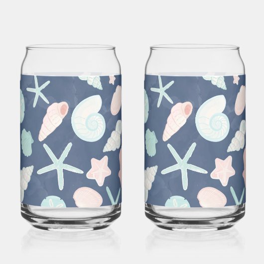 Muschelmuster Dosenglas (Rückseite)