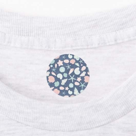 Muschelmuster Etiketten (Befestigt)