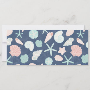 Muschelmuster Feiertagskarte