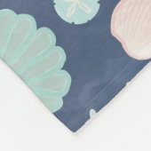 Muschelmuster Fleecedecke (Ecke)