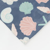 Muschelmuster Fleecedecke (Ecke)