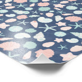 Muschelmuster Fotodruck (Ecke)