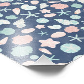 Muschelmuster Fotodruck (Ecke)