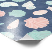Muschelmuster Fotodruck (Ecke)