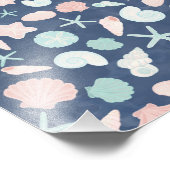 Muschelmuster Fotodruck (Ecke)