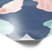 Muschelmuster Fotodruck (Ecke)