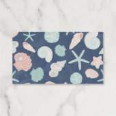 Muschelmuster Geschenkanhänger (Rückseite (Horizontal))