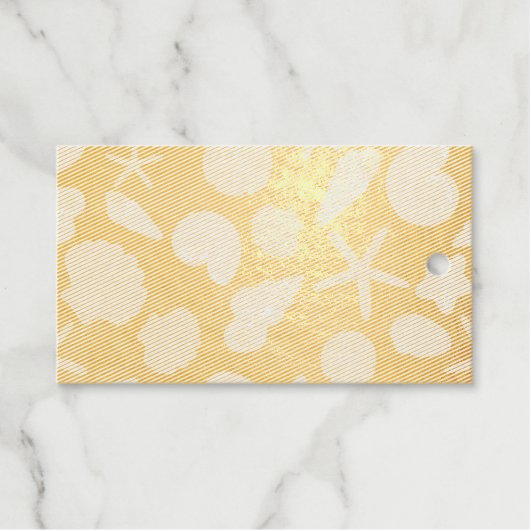 Muschelmuster Geschenkanhänger (Vorderseite (Horizontal))