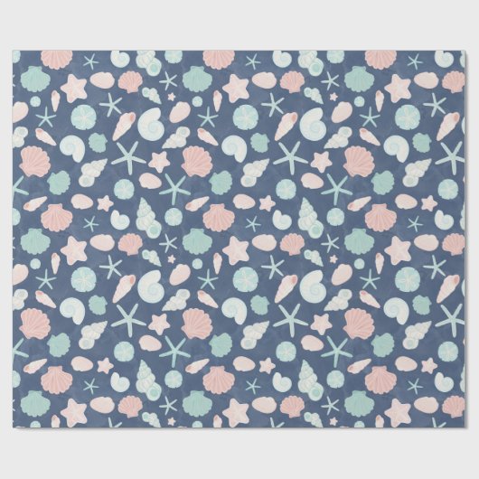 Muschelmuster Geschenkpapier (Flach)
