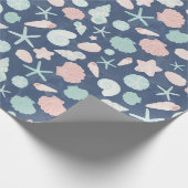 Muschelmuster Geschenkpapier (Ecke)