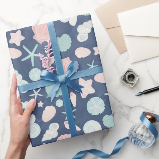 Muschelmuster Geschenkpapier (Schenken)