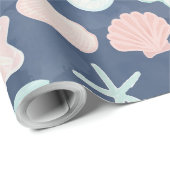 Muschelmuster Geschenkpapier (Rolleneckpunkt)
